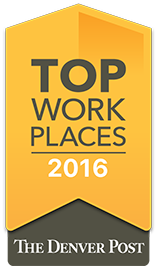The Denver Post Top Workplace 2016 Badge